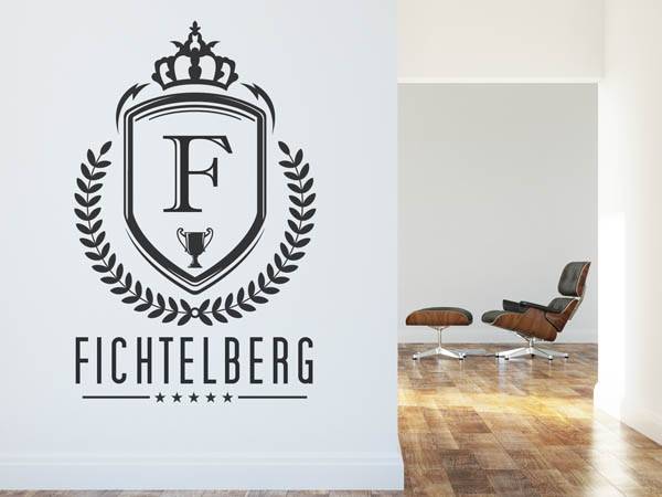 Wandtattoo Fichtelberg Wappen