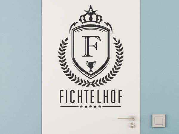 Wandtattoo Fichtelhof Wappen