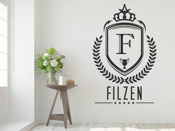 Wandtattoo Filzen Wappen