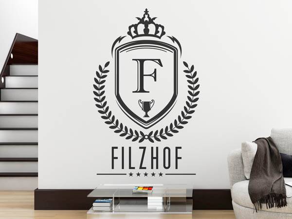 Wandtattoo Filzhof Wappen