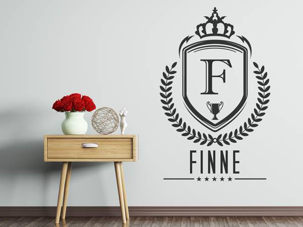 Wandtattoo Finne Wappen