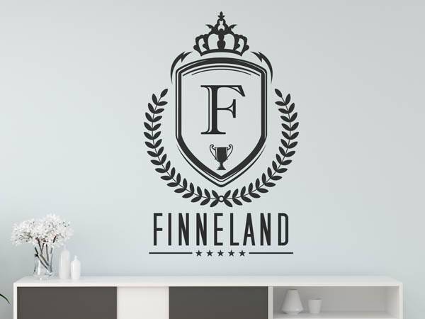 Wandtattoo Finneland Wappen