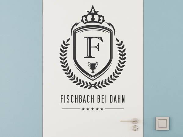 Wandtattoo Fischbach bei Dahn Wappen