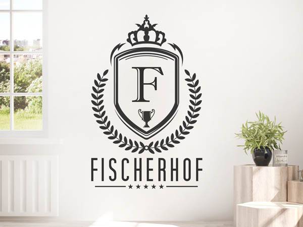 Wandtattoo Fischerhof Wappen
