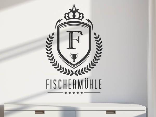 Wandtattoo Fischermühle Wappen
