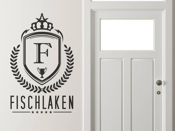 Wandtattoo Fischlaken Wappen