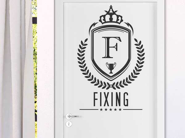 Wandtattoo Fixing Wappen