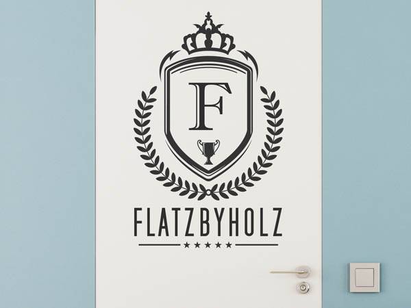 Wandtattoo Flatzbyholz Wappen