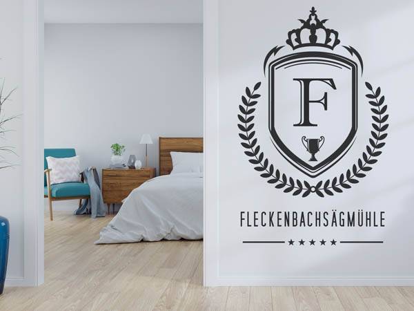 Wandtattoo Fleckenbachsägmühle Wappen