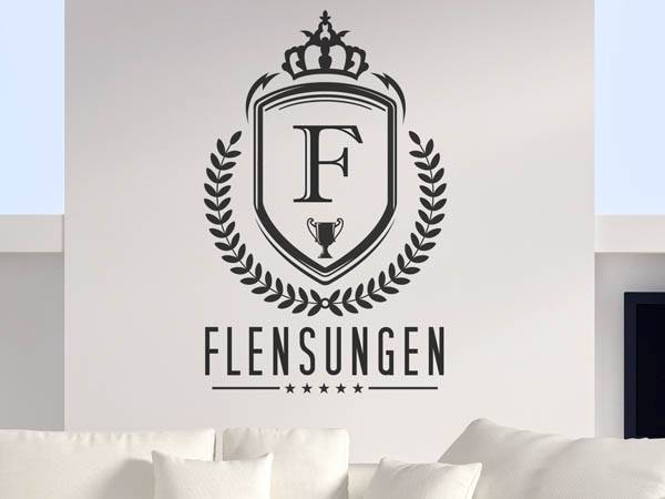 Wandtattoo Flensungen Wappen
