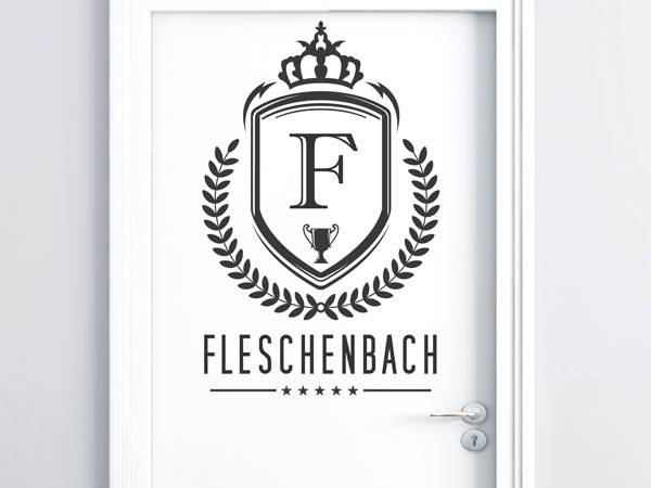 Wandtattoo Fleschenbach Wappen