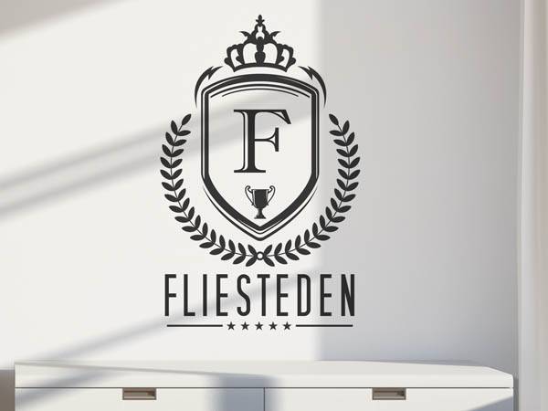 Wandtattoo Fliesteden Wappen