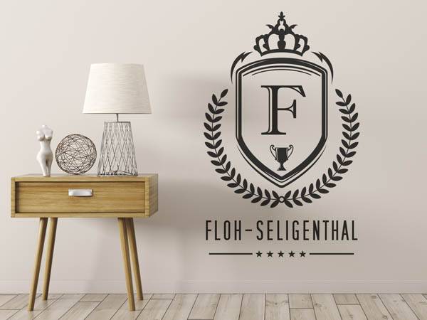 Wandtattoo Floh-Seligenthal Wappen