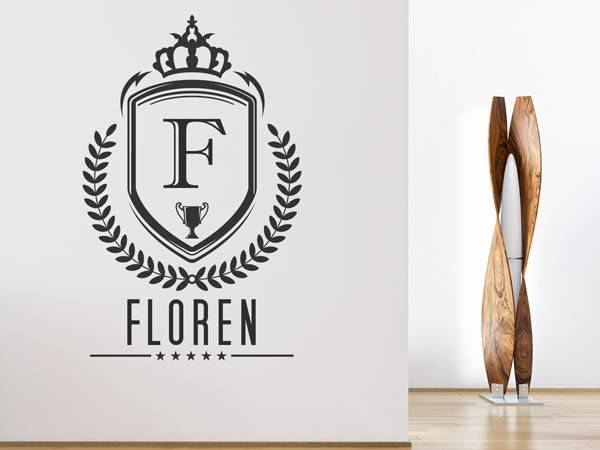 Wandtattoo Floren Wappen