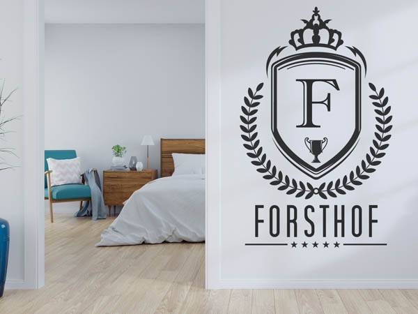 Wandtattoo Forsthof Wappen