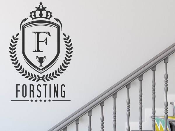 Wandtattoo Forsting Wappen