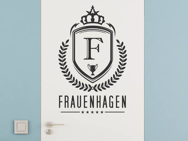 Wandtattoo Frauenhagen Wappen