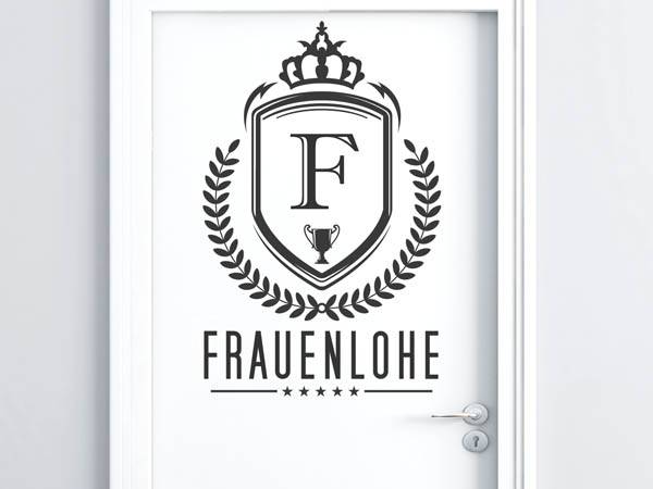 Wandtattoo Frauenlohe Wappen