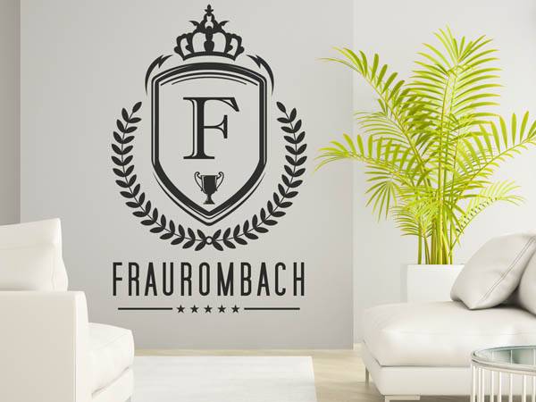 Wandtattoo Fraurombach Wappen