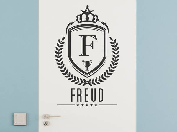 Wandtattoo Freud Wappen