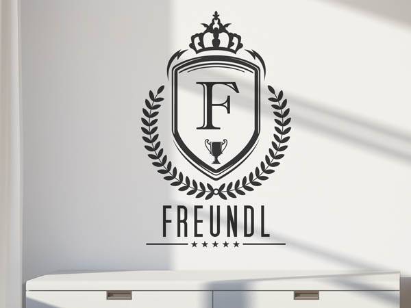 Wandtattoo Freundl Wappen