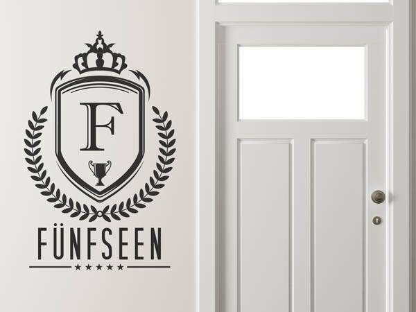 Wandtattoo Fünfseen Wappen
