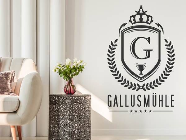 Wandtattoo Gallusmühle Wappen