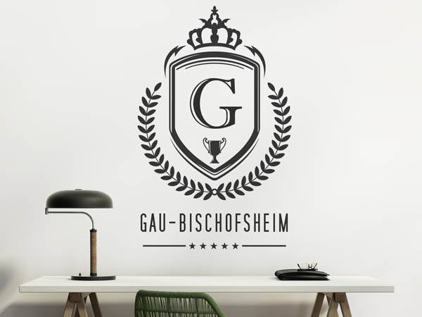 Wandtattoo Gau-Bischofsheim Wappen