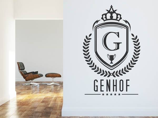 Wandtattoo Genhof Wappen