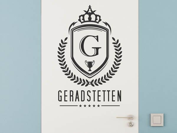 Wandtattoo Geradstetten Wappen