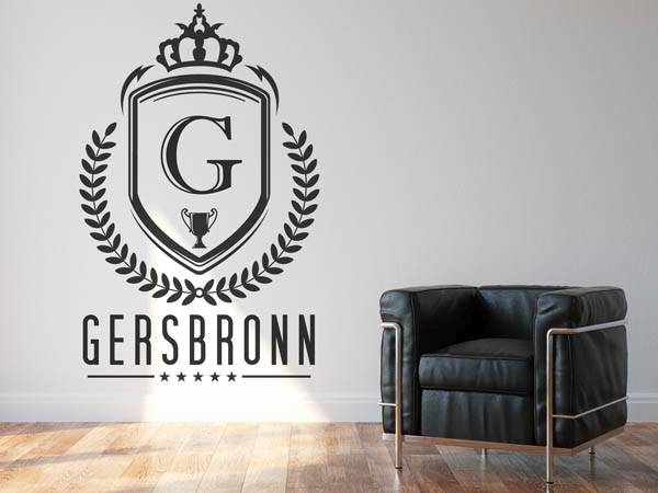 Wandtattoo Gersbronn Wappen