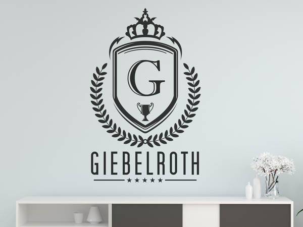 Wandtattoo Giebelroth Wappen
