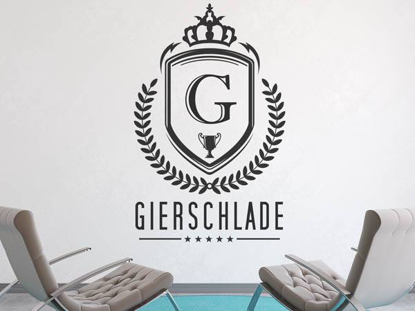Wandtattoo Gierschlade Wappen