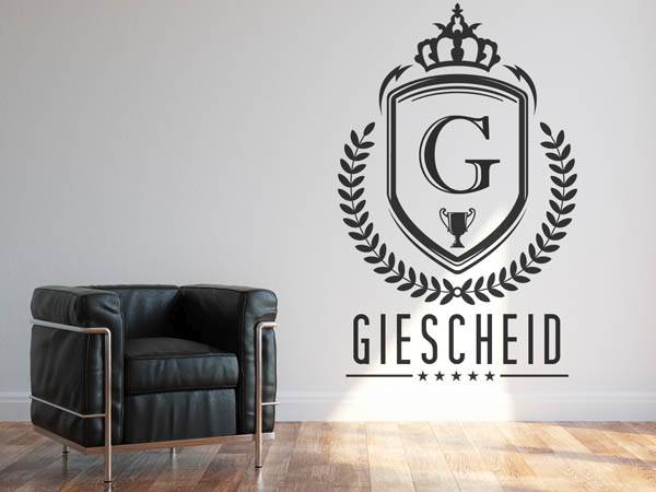 Wandtattoo Giescheid Wappen