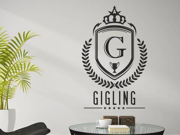 Wandtattoo Gigling Wappen