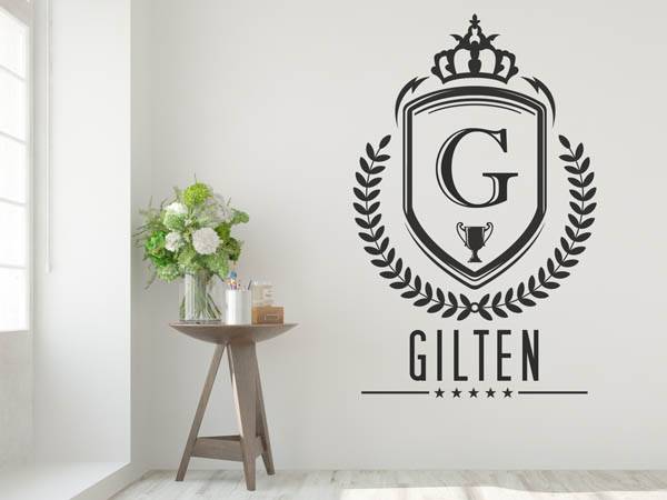 Wandtattoo Gilten Wappen