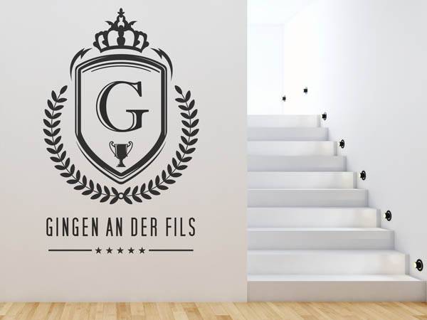 Wandtattoo Gingen an der Fils Wappen