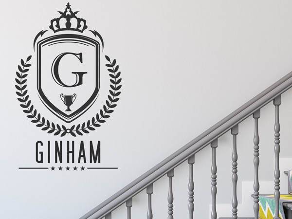 Wandtattoo Ginham Wappen