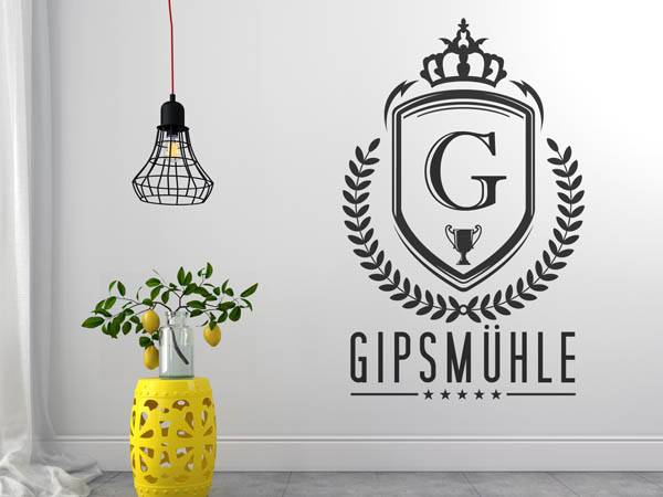 Wandtattoo Gipsmühle Wappen