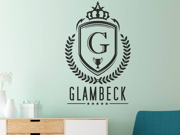 Wandtattoo Glambeck Wappen