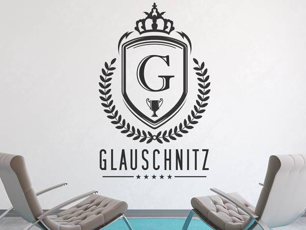 Wandtattoo Glauschnitz Wappen