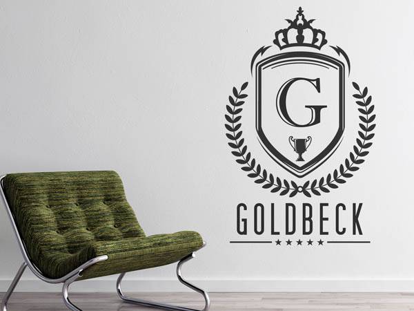 Wandtattoo Goldbeck Wappen