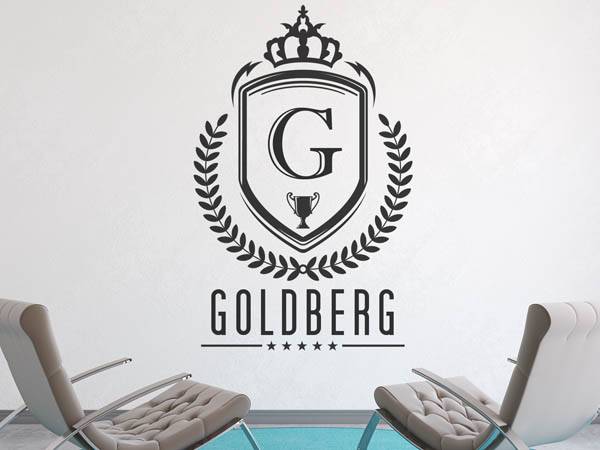 Wandtattoo Goldberg Wappen