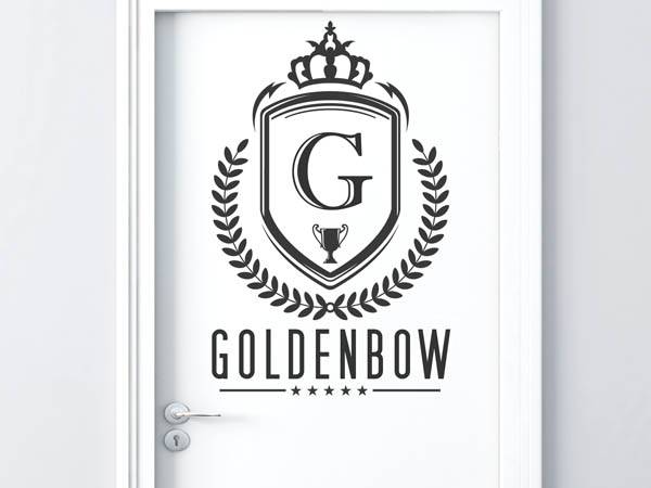 Wandtattoo Goldenbow Wappen