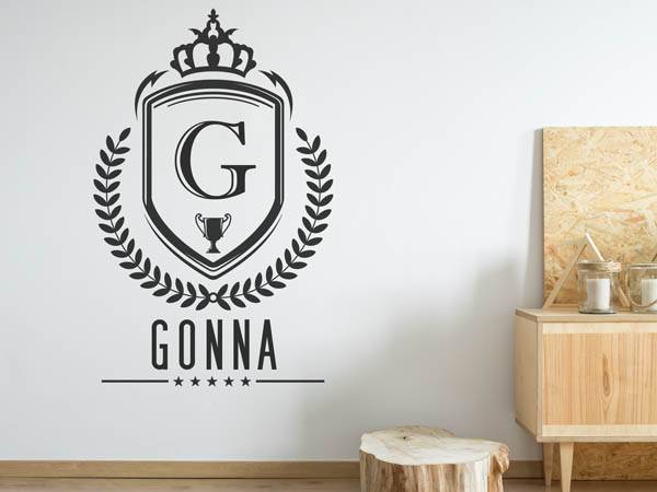 Wandtattoo Gonna Wappen