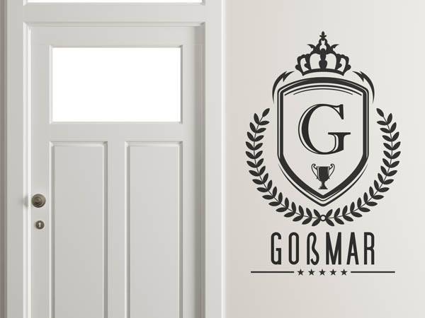 Wandtattoo Goßmar Wappen