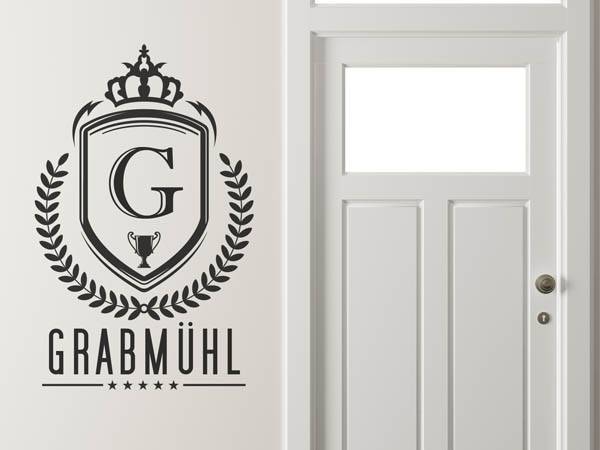 Wandtattoo Grabmühl Wappen