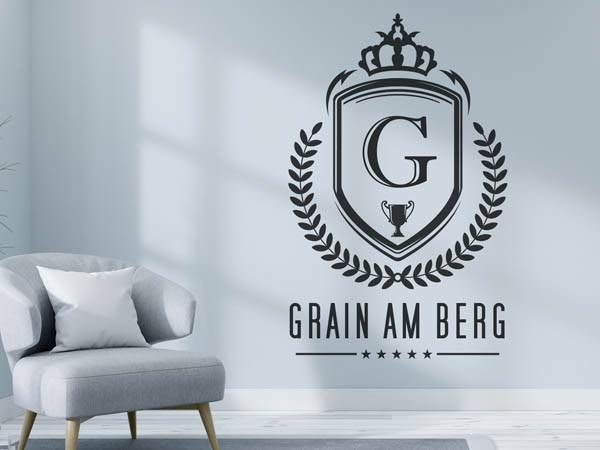 Wandtattoo Grain am Berg Wappen