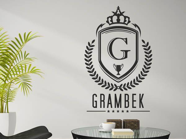 Wandtattoo Grambek Wappen