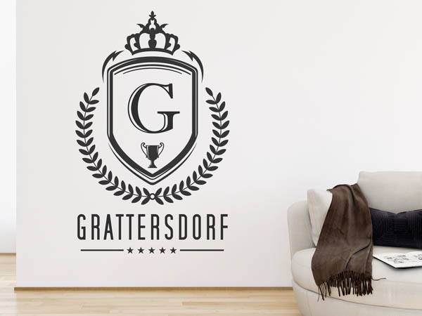 Wandtattoo Grattersdorf Wappen